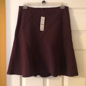 NWT WHBM plum swing skirt